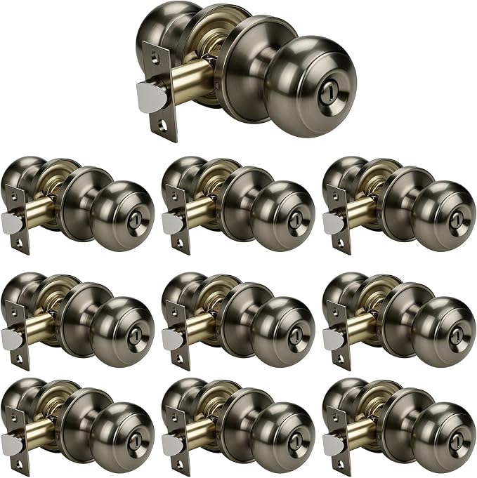 KNOBWELL 10 Pack Privacy Door Knob by KNOBWELL