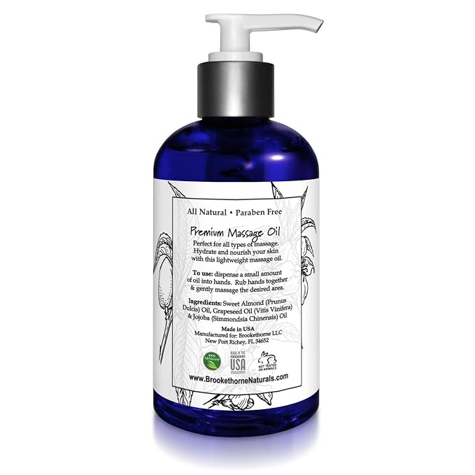 Unscented Massage Oil for Massage Therapy – 100% Natural Body Oil - Image 7