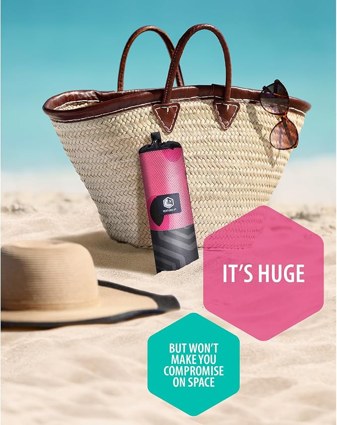 VENTURE 4TH Microfiber Beach Towel: Quick-Dry, Sandproof and Lightweight - Image 5