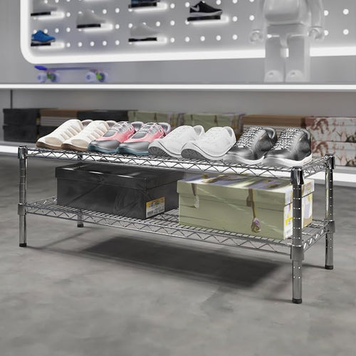 14" Deep x 42" Wide x 14" Height Wire Shelving Kit | 2-Tier | NSF Commercial - Image 2