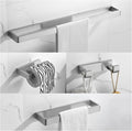 YACVCL 4-Piece Bathroom Hardware Set Brushed Nickel Towel Bar Set Premium by YACVCL