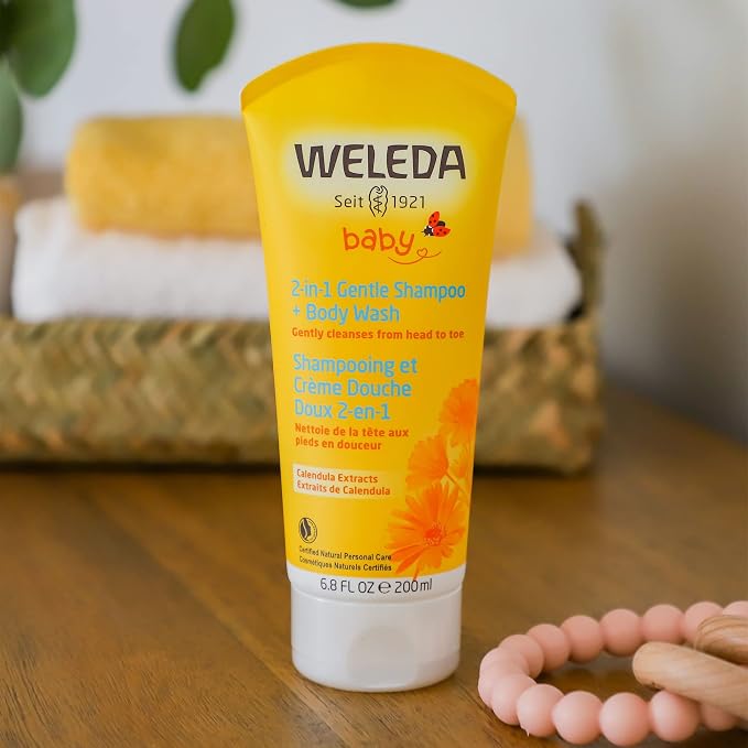 Weleda Baby Calendula 2-in-1 Gentle Shampoo and Body Wash, 6.8 Fluid Ounce - Image 3