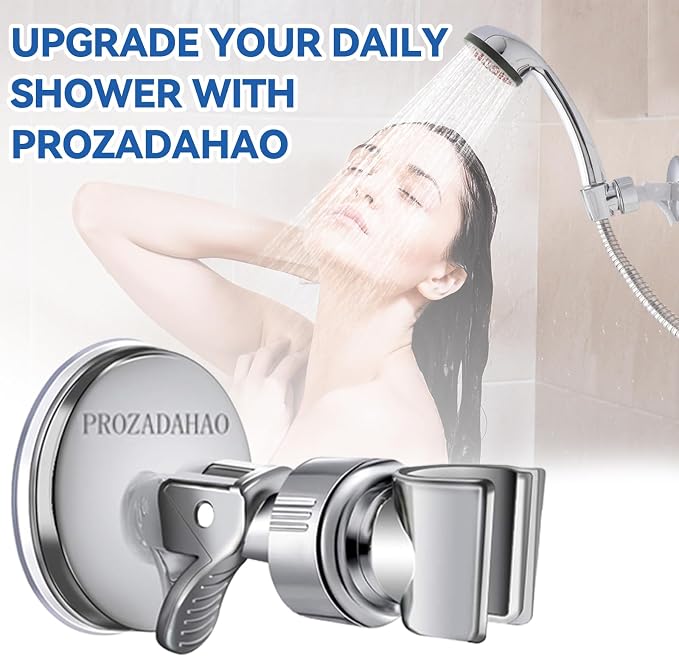 Adjustable Shower Head Holder, Bathroom Suction Cup Bracket - Image 6
