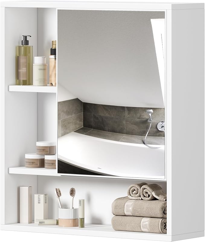 ChooChoo Bathroom Wall Mirror Cabinet, Medicine Cabinet - Image 8