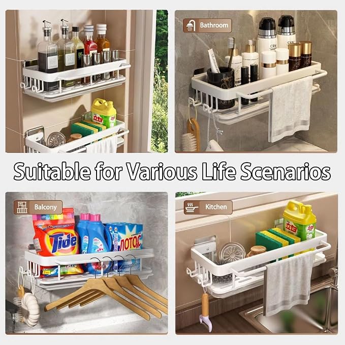 Kitchen Sink Drain Storage Rack Wall Mount Sponge Holder - Image 3