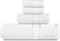 Casa Lino 100% Cotton Bath Towels Set of 4 by CASALINO