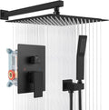gotonovo Rainfall Bathroom Shower System Rain Shower Head and Handle Set Wall by HOME