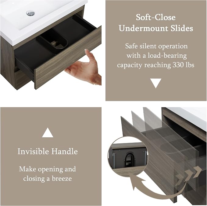 36 Inch Floating Bathroom Vanity - Image 5