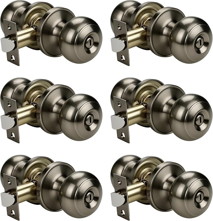 KNOBWELL 6 Pack Privacy Door Knob by KNOBWELL