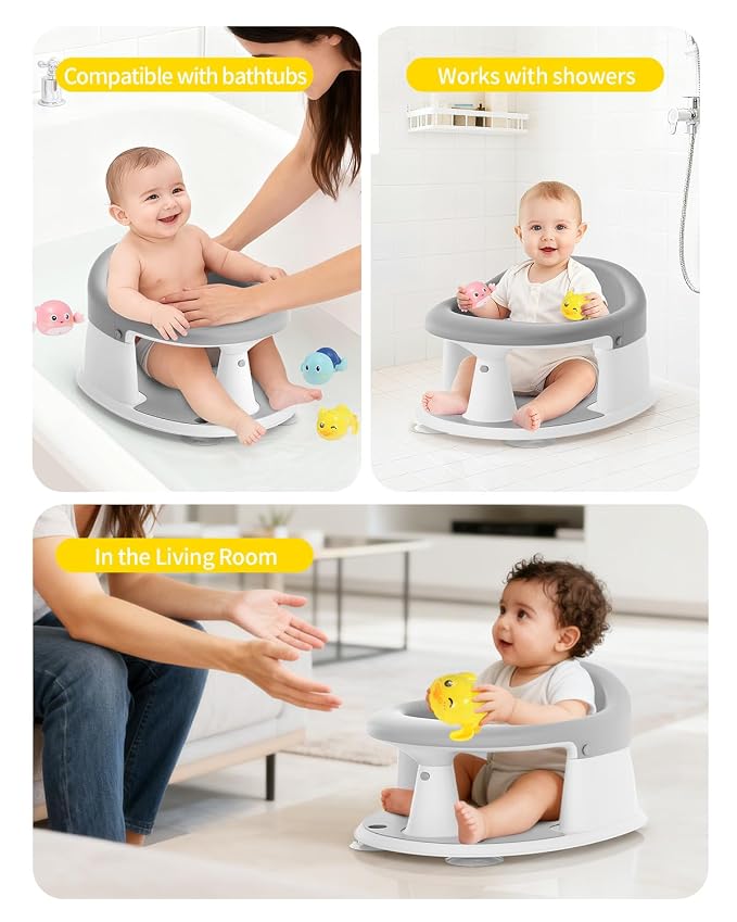 Baby Bath Seat for Babies 6 Months & Up, Bath Seats for Babies Sitting Up - Image 7
