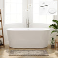 FerdY Shangri-La 59" Acrylic Freestanding Bathtub, Gracefully Shaped Soaking by FerdY