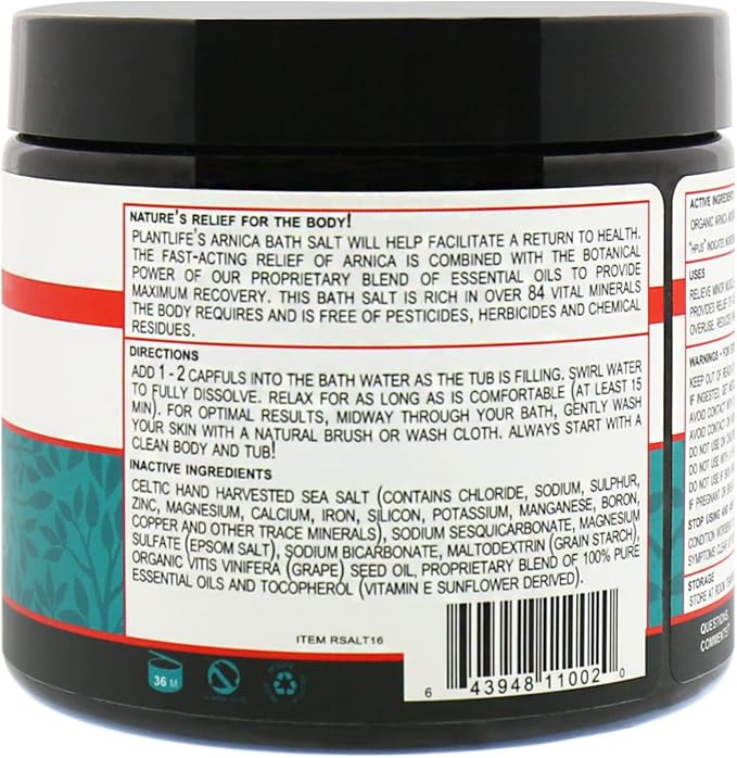 Plantlife Arnica Relieve Mineral Bath Salts - Image 6