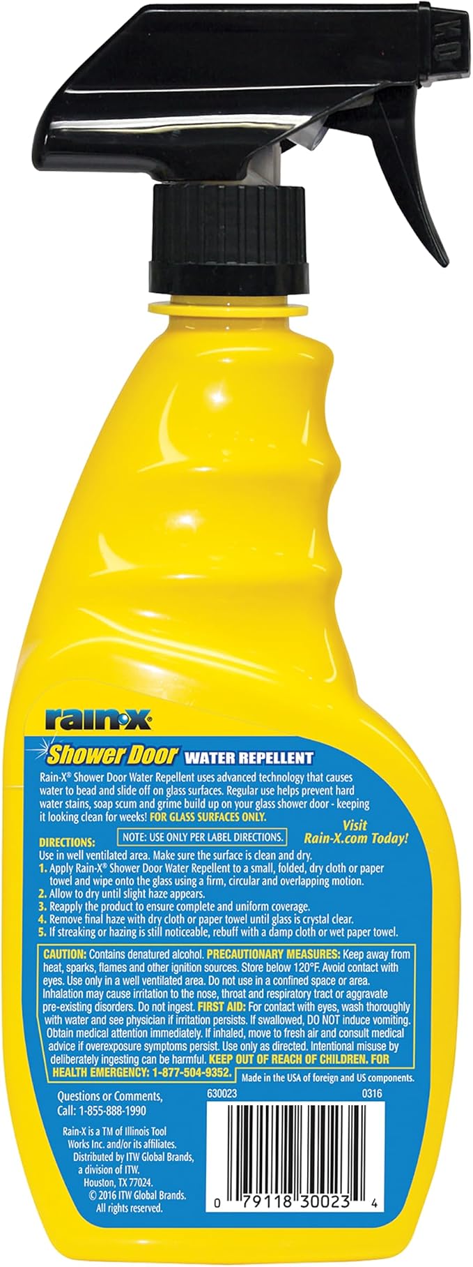 Rain-X 630542 Shower Door Water Repellent, Protects Glass Shower & Doors From - Image 2