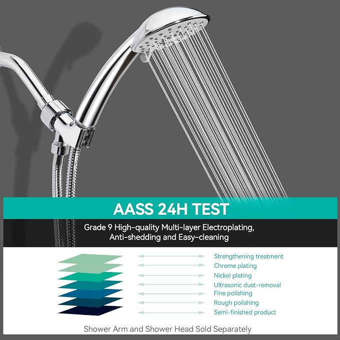 Adjustable Handheld Shower Head Holder- Premium ABS Bracket- 360 Degree - Image 5