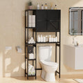 Bamboo Over The Toilet Storage, Above Toilet Organizer Storage Shelf Stand by WisuceHome