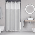 No Hook Stall Shower Curtain by EACHOPE