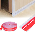 19.7Ft T-Shaped Clear Weather Stripping Door Seal, Door Draft Stopper Silicone by FUYITE