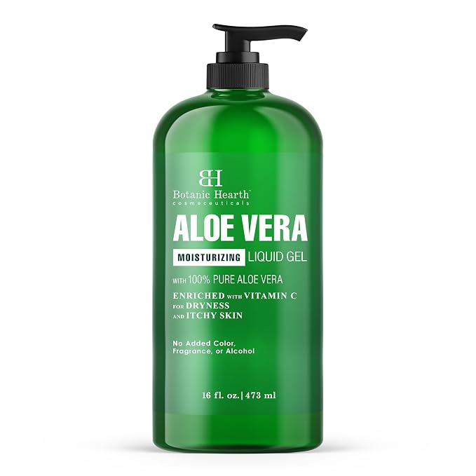 Botanic Hearth Aloe Vera Moisturizing Liquid Gel – 100% Pure Aloe, Enriched by BestHairCareProducts