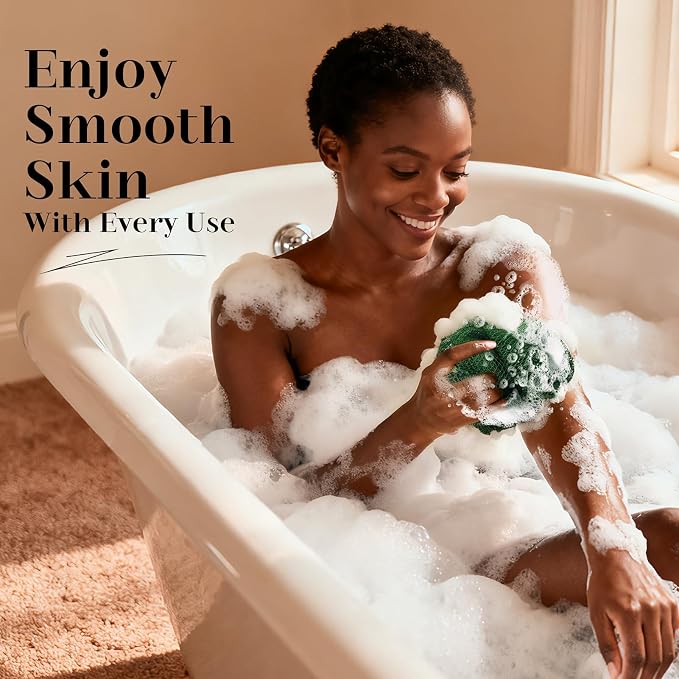 CORATED African Net Sponge Authentic, Shower Loofah Exfoliating Bath Sponge - Image 7