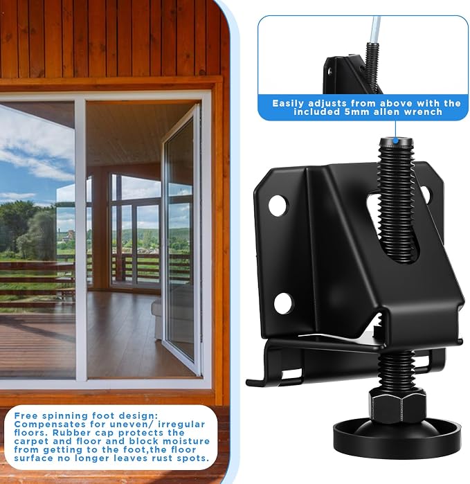 8 Pcs Heavy Duty Leveling Feet, Adjustable Furniture Levelers - Image 5