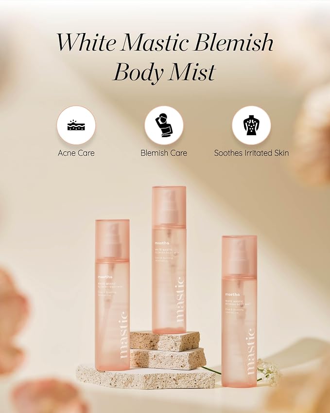 MASTINA White Mastic Cooling Body Mist, Hydrating & Brightening Body Spray - Image 2