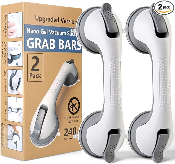 2 Pack Grab Bars for Shower Handle, Elderly Assistance Products, Seniors by Unknown