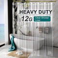 AmazerBath Heavy Duty Shower Curtain Liner 12 Gauge, 72 x 96 Inches Clear by AmazerBath