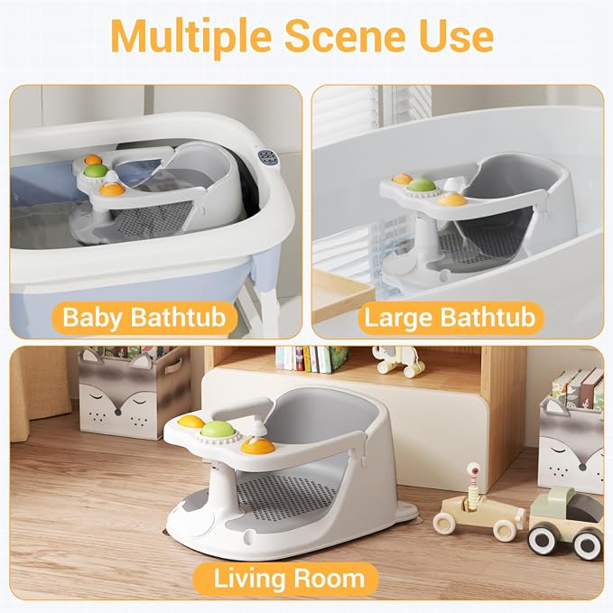 Baby Bath Seat for Babies 6 Months & Up, Bath Seats for Babies Sitting Up - Image 6
