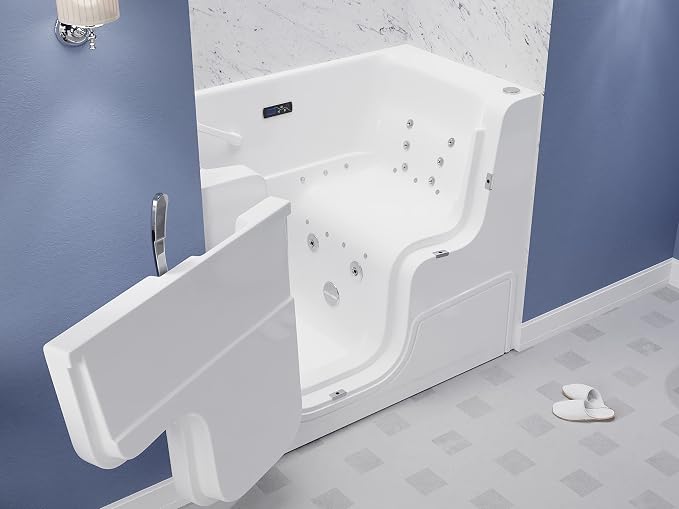 ANZZI Walk In Tub for Seniors 29"x53" Left Drain ADA Wheelchair Accessible - Image 8