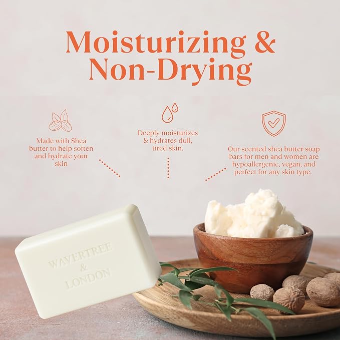 Wavertree & London Peach Bellini Scented Natural Soap, 7oz Moisturizing French - Image 3