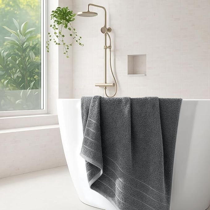 DAN River Extra Large Bath Towels Set of 4, 30 x 60 Inches - Image 6