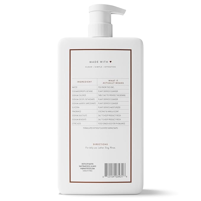 Native Sulfate Free Body Wash Contains Naturally Derived Ingredients | - Image 11