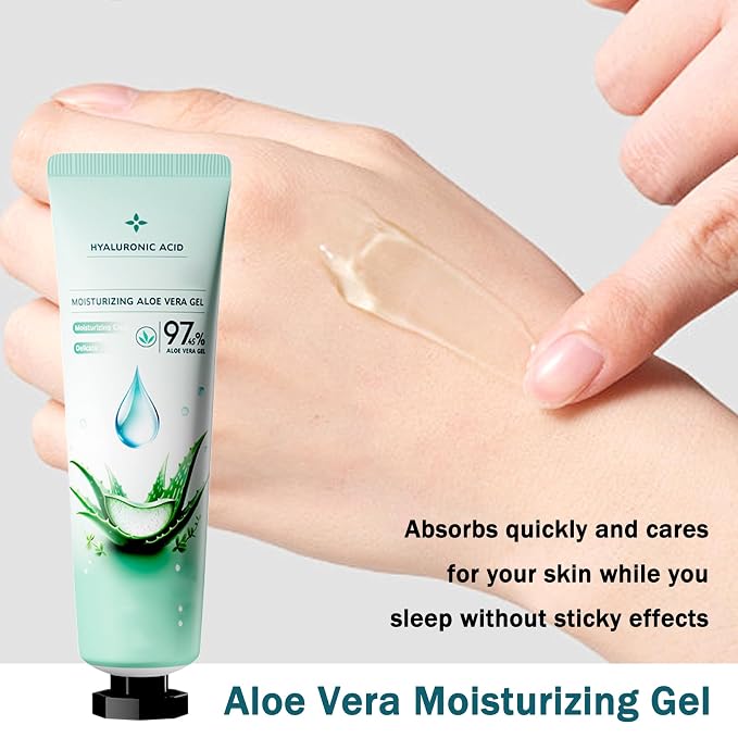 16PCS Aloe Vera Gel for Face and Body, Hydrating Aloe Vera Gel, Cooling - Image 2