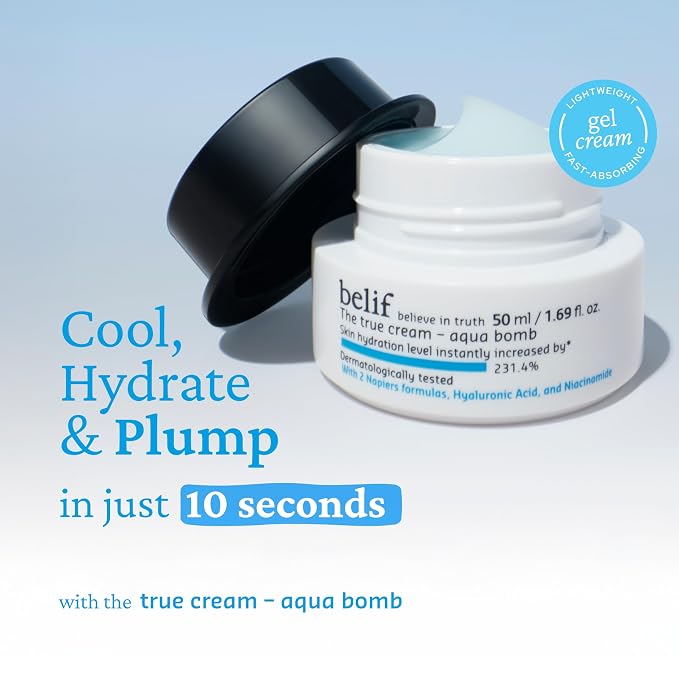 belif Aqua Bomb – Daily Niacinamide Hydrating Moisturizer, Lightweight Plumping - Image 2