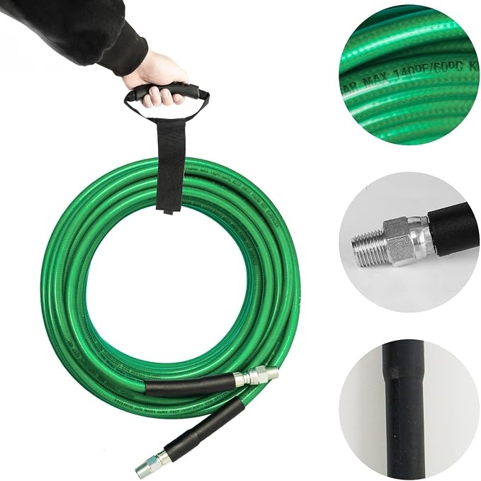 Hourleey Sewer Jetter Kit for Pressure Washer 50FT, 4000 PSI Drain Cleaner Hose - Image 5