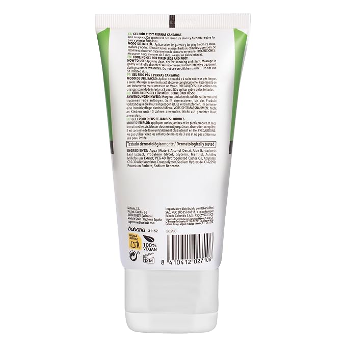 Babaria Cooling Gel for Legs and Feet - Image 6