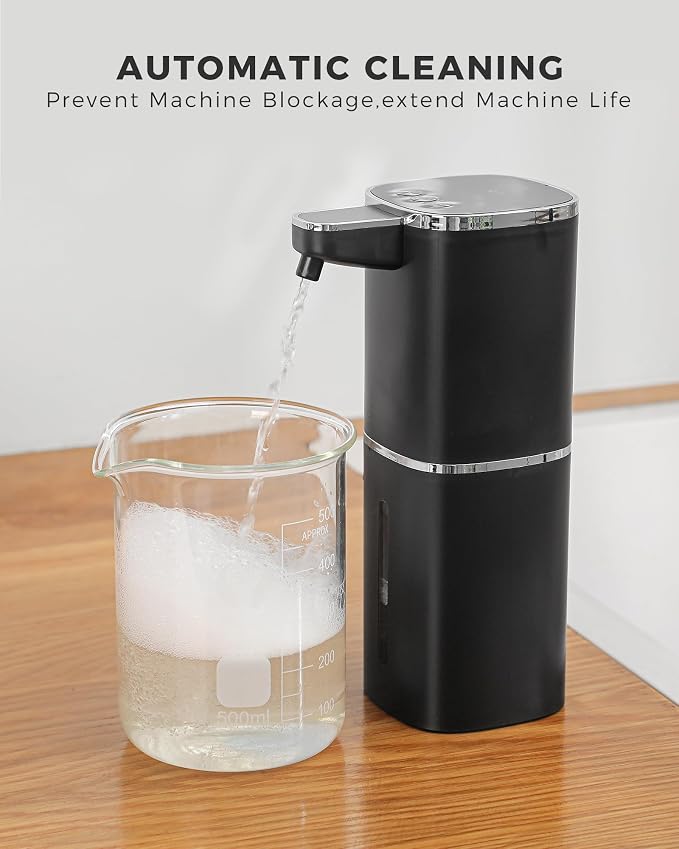 2 Pack Automatic Liquid Soap Dispenser, 12.8oz Rechargeable, Adjustable Liquid - Image 6