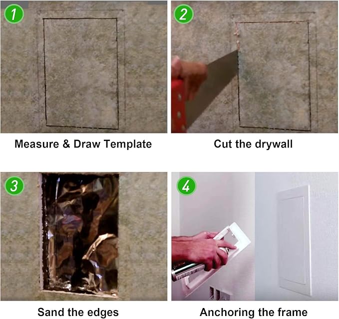 Plumbing Access Panel for Drywall 14 x 29 Inch Plastic Access Door Removable - Image 4