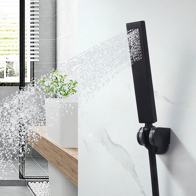 Matte Black High Pressure Handheld Shower Head - Image 6