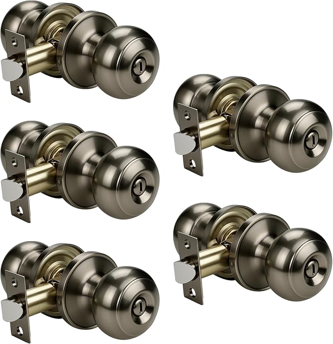 KNOBWELL 5 Pack Privacy Door Knob by KNOBWELL
