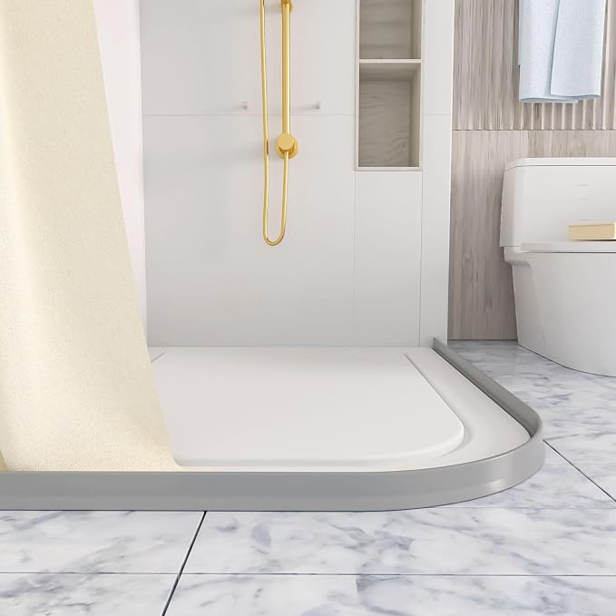 Raycity 3" High Shower Threshold Water Dam 67 IN Collapsible Shower Water - Image 7