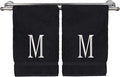 Monogrammed Hand Towel, Personalized Initial Gift, Extra Absorbent 100% Turkish by BareCotton