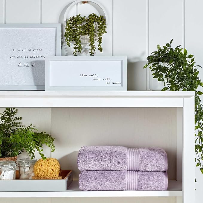Christy Supreme Hygro 6 Piece Towel Set | Lavender | 100% Luxury Supima Cotton - Image 6