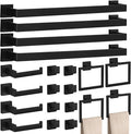 20-Piece Matte Black Bathroom Accessories Set – 23.6" Towel Bar, Towel Ring by PNWNNHInc