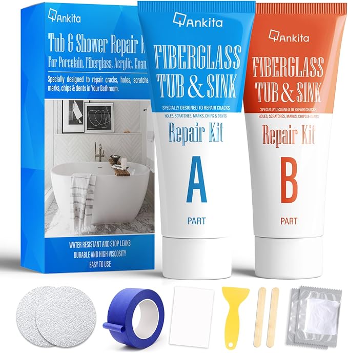 Tub Repair Kit White, Tub Chip and Bathtub Repair Kit by Ankita