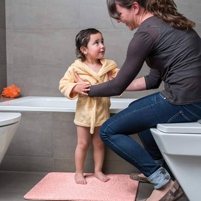 godehone Shower Mats Non Slip Without Suction Cups, PVC Loofah Bathroom Mats - Image 4