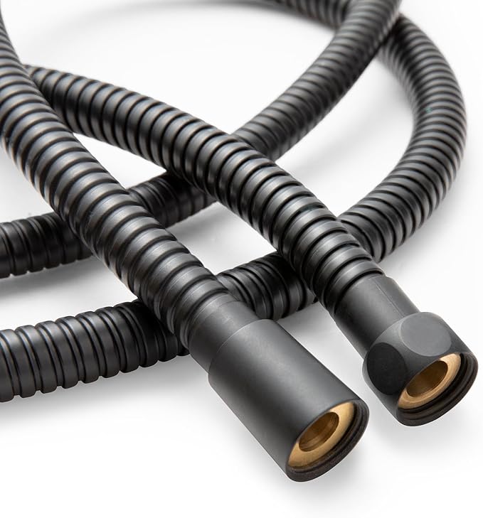 OFFO Shower Hose High Flow 0.43” Large Bore, 120 in Kink Free Stainless Steel by OFFO