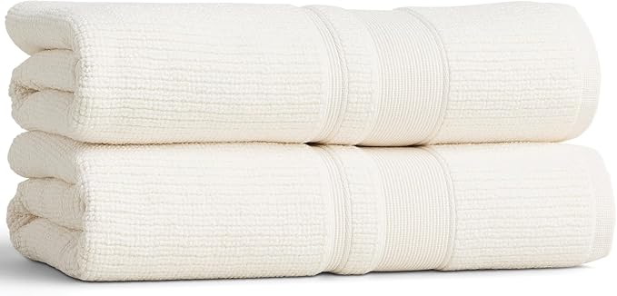 Preston Lane Douro Bath Towel Set – 2 Pack Luxury Cotton Towels, Ultra Soft & by PrestonLane