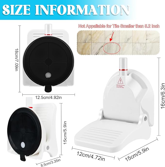 Foldable Shower Foot Rest for Shaving Legs|Reusable Foot Pedal - Image 3