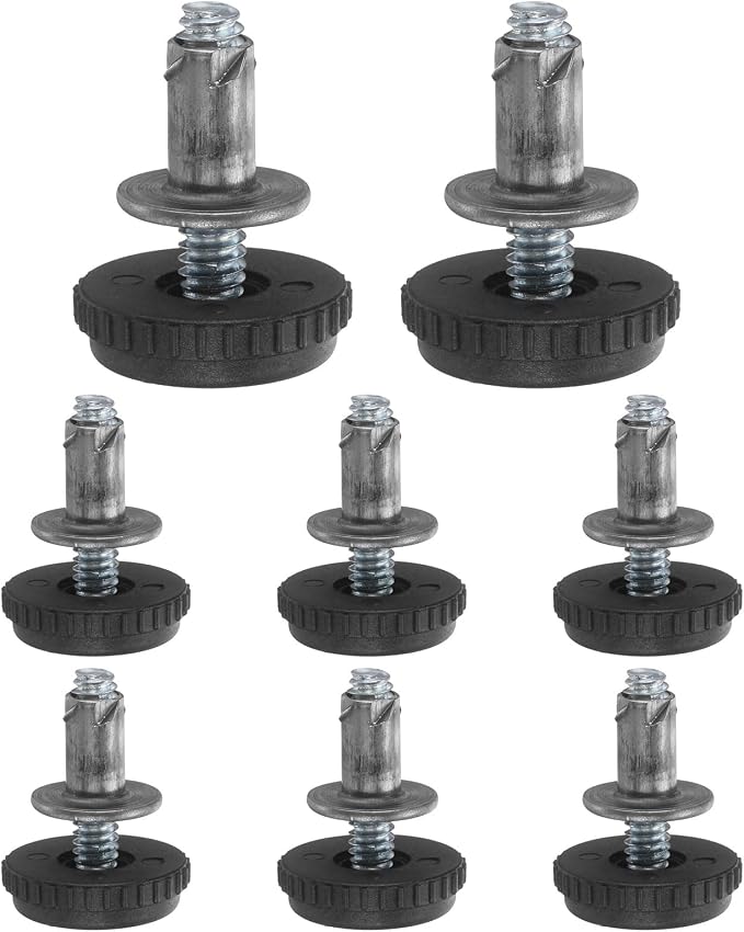 uxcell 1/4"-20 Thread Furniture Feet Levelers, 8Set 25.6mm L Adjustable by uxcell